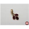 Image 3 : Pendant (Stamped 14KT Gold & Natural Rubies) (Appraisal included from Aug 28th 2021 / Exp Aug 28th 2