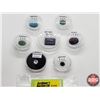 Image 1 : Gems/Stones (7) : Ruby; Sapphire; Emerald (2); Laspis; Turquoise; Zirconia (Consignor Tags on Cases)