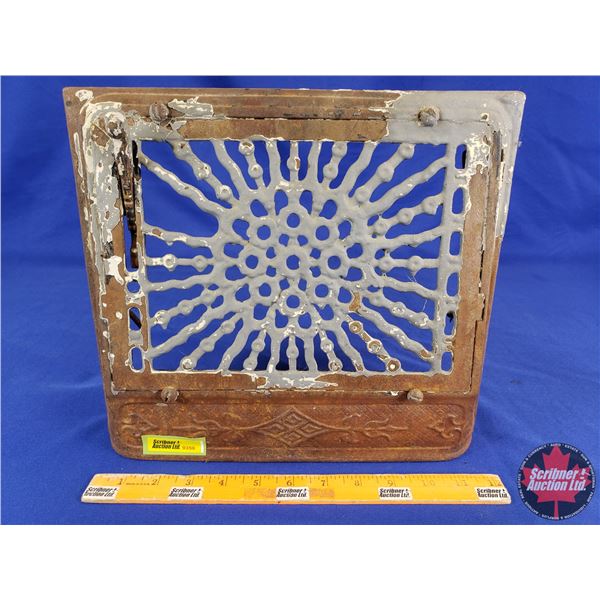 Cast Iron Floor/Wall Grate (11"H x 12-1/2"W x 2-1/2"D) (SEE PICS!)