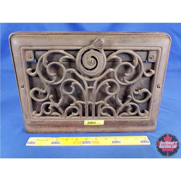 Cast Iron Floor/Wall Grate (10"H x 14"W x 2-1/2"D) (SEE PICS!)
