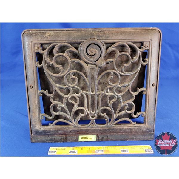 Cast Iron Floor/Wall Grate (13-1/2"H x 16"W x 3-1/4"D) (SEE PICS!)