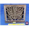 Image 1 : Cast Iron Floor/Wall Grate (13-1/2"H x 16"W x 3-1/4"D) (SEE PICS!)