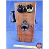 Image 1 : Northern Electric Wood Box Telephone (20-1/2"H x 9-1/4"W x 10"D) (SEE PICS!)
