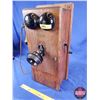 Image 3 : Northern Electric Wood Box Telephone (20-1/2"H x 9-1/4"W x 10"D) (SEE PICS!)