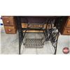 Image 3 : Singer Treadle Sewing Machine Cabinet Retro Fitted with Electric Sewing Machine (Machine Working) (C