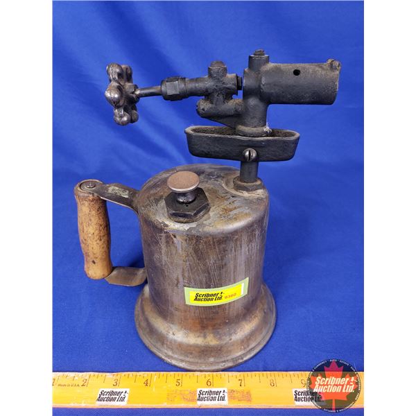 Brass Torch (9"H x 7"W x 5-1/4"Dia) (SEE PICS!)