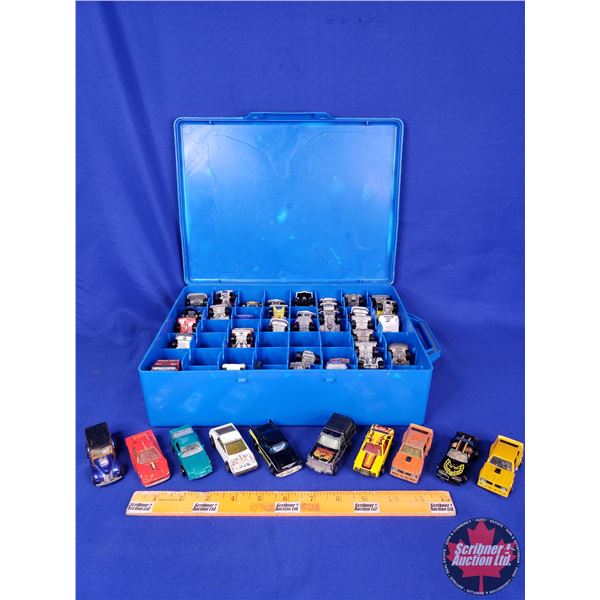 Die-Cast Mini Car Collection (48) : Mostly Hot wheels & Yatming(1) (1/64 Scale) w/Hot Wheels Carry C