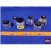 Image 1 : Vintage Ink Bottles (6) (Tallest : 2-3/4") (SEE PICS!)