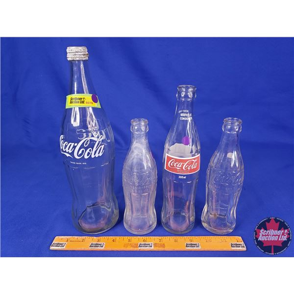 Coca-Cola Bottle Collection (4) (Tallest : 12") (SEE PICS!)