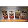 Image 7 : OIL TINS (4) : "3-IN-ONE" (One Partially Full) (5-1/2"H Tallest) (SEE PICS!)