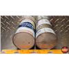 Image 5 : OIL TINS (2) : Prestone Anitfreeze & Chevron Motor Oil (6-1/2"H x 4"Dia) (SEE PICS!)