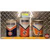 Image 1 : OIL TINS (3) : B/A Oiltone, B/A Fastflush & GULF Fastflush (All Full) ( 5-1/4"H Tallest) (SEE PICS!)