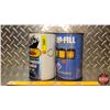 Image 3 : Collector Combo : Drive 'N Save Oil Tin & Perma-Fill Antifreeze Tin (6-1/2"H) (SEE PICS!)