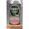 Image 2 : OIL TIN : Quaker State ATF Quadromatic Fluid for Automatic Transmissions (Full) (6-1/2"H x 4"Dia) (S