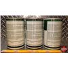 Image 4 : OIL TIN TRIO : Quaker State Motor Oil (All Full) (6-1/2"H x 4"Dia) (SEE PICS!)