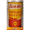 Image 2 : OIL TIN : Shell Quick-Mix Outboard Motor Oil (6-1/2"H x 4"Dia) (SEE PICS!)