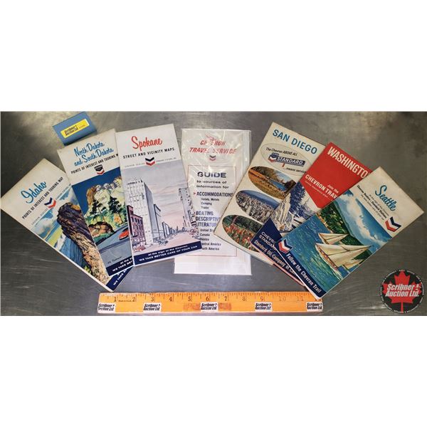 Chevron US Maps (7) : Idaho, North/South Dakota, Spokane, San Diego, Washington, Seattle & Travel Se