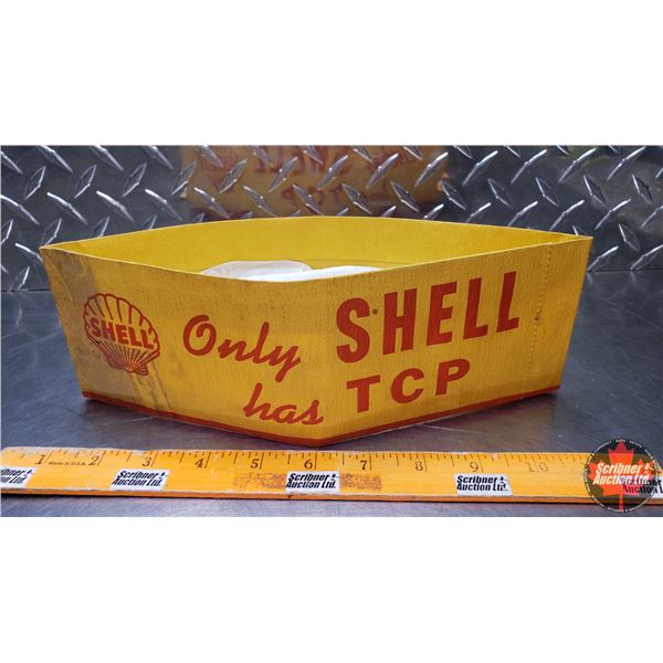 SHELL Service Station Attendant Paper Uniform Hat "SHELL Only has SHELL TCP" (SEE PICS!)