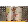 Image 3 : OIL TINS (2) : Shell Premium Aeroshell Oil W-80 & W-100 (6-1/2"H x 4"Dia) (SEE PICS!)