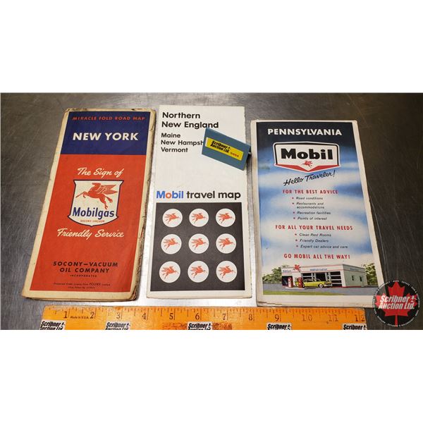 Mobil Maps (3) : New York, Northern New England & Pennsylvania (SEE PICS!)