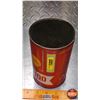 Image 7 : OIL TIN : Shell X-100 Motor Oil (6-1/2"H x 4"Dia) (SEE PICS!)