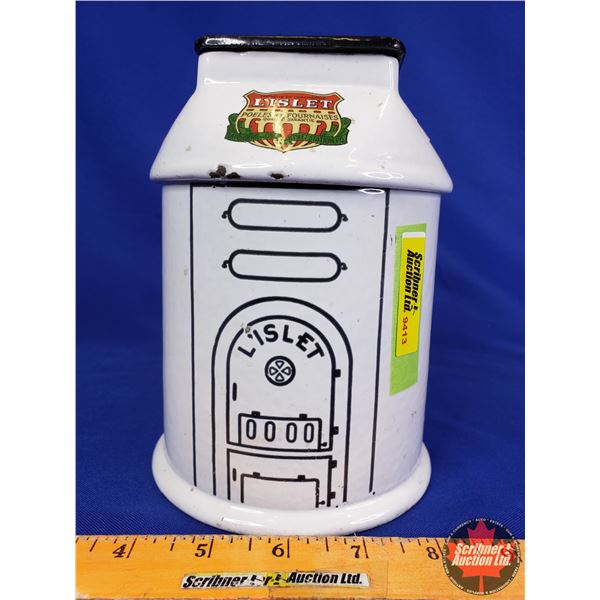 L'islet Salesman Sample Furnace (Cast/Enamel) (7"H x 5"Dia) (SEE PICS!)