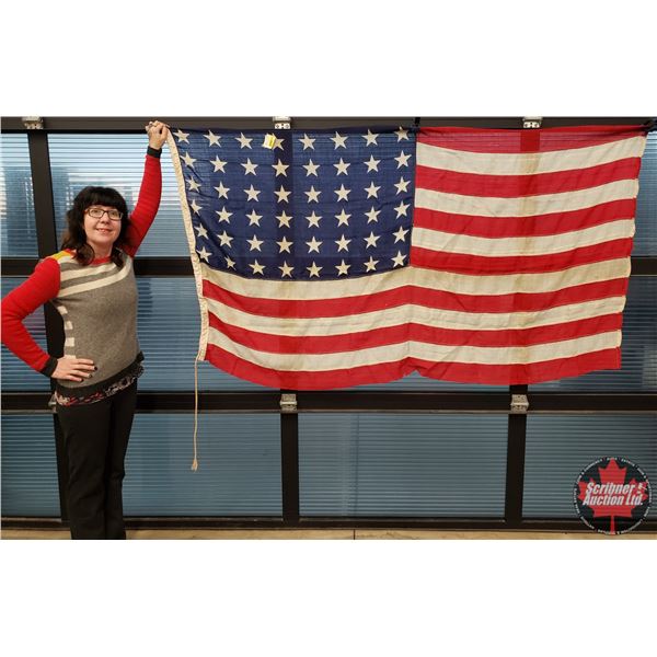 1959 USA 48 Star Flag (76"H x 42"W) (SEE PICS!)