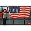 Image 1 : 1959 USA 48 Star Flag (76"H x 42"W) (SEE PICS!)