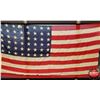 Image 2 : 1959 USA 48 Star Flag (76"H x 42"W) (SEE PICS!)