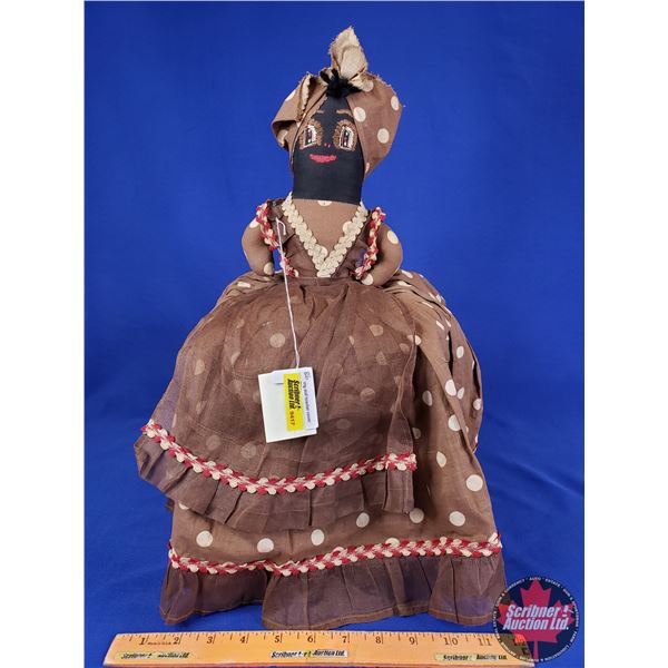 Vintage Doll Toaster Cover (Brown Dress) (SEE PICS!)