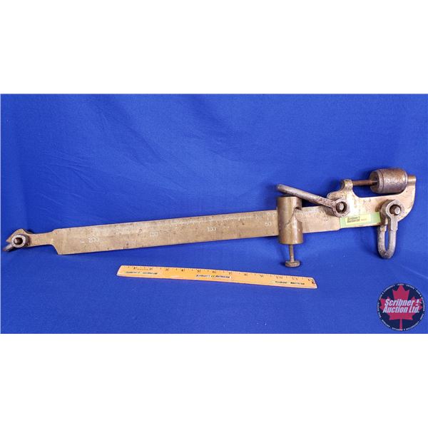 Brass Fairbanks Beam Scale (200lb Cap.) (27-1/2"L) (SEE PICS!)