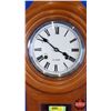 Image 3 : 31 Day Wooden Wall Clock (20"H x 11-1/2"W x 4-1/2"D) (SEE PICS!)