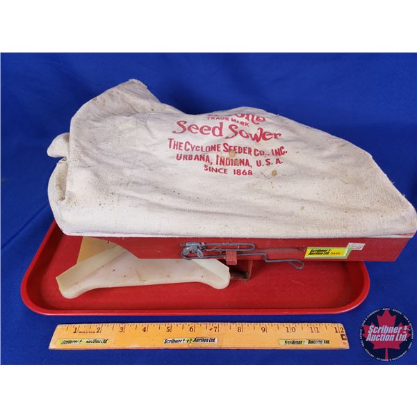 Cyclone Model 2A Heavy Duty Seed Sower (6"H x 16"W x 13"D) (SEE PICS!)