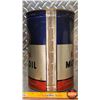 Image 5 : OIL TIN : ESSO Extra Motor Oil (9-1/2"H x 6-1/2"Dia) (SEE PICS!)