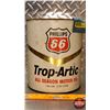 Image 2 : OIL TIN : Phillips 66 Trop-Artic All Season Motor Oil (Cardboard) (8"H x 6-1/2"Dia) (SEE PICS!)