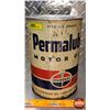 Image 1 : OIL TIN : Standard Oil Company Permalube Motor Oil (9-1/2"H x 6-3/4"Dia) (SEE PICS!)