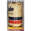 Image 3 : OIL TIN : Standard Oil Company Permalube Motor Oil (9-1/2"H x 6-3/4"Dia) (SEE PICS!)