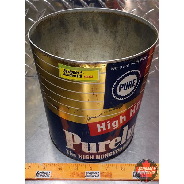 OIL TIN : PURE High HP Purelube (7-3/4"H x 6-1/2"Dia) (SEE PICS!)