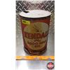 Image 2 : OIL TIN : Kendall "The 2000 Mile Oil" (9-1/2"H x 6-1/2"Dia) (SEE PICS!)