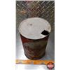Image 6 : OIL TIN : Kendall "The 2000 Mile Oil" (9-1/2"H x 6-1/2"Dia) (SEE PICS!)