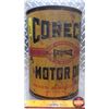 Image 1 : OIL TIN : Coreco Motor Oil (9-1/2"H x 6-1/2"Dia) (SEE PICS!)