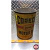 Image 2 : OIL TIN : Coreco Motor Oil (9-1/2"H x 6-1/2"Dia) (SEE PICS!)