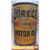 Image 4 : OIL TIN : Coreco Motor Oil (9-1/2"H x 6-1/2"Dia) (SEE PICS!)