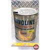 Image 1 : OIL TIN : Texaco Havoline Super Premium All Temperature Motor Oil (8"H x 6-1/2"Dia) (SEE PICS!)