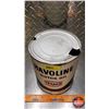 Image 7 : OIL TIN : Texaco Havoline Motor Oil (8"H x 6-1/2"Dia) (SEE PICS!)