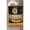 Image 4 : OIL TIN : Texaco No. 1 Cup Grease (6-1/2"H x 6-1/4"Dia) (SEE PICS!)