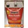 Image 7 : OIL TIN : Texaco White Naphtha Lead-Free Gasoline (10-1/2"H x 4-1/4"W x 4-1/4"H) (SEE PICS!)
