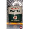 Image 4 : OIL TIN : Texaco MARFAK (6-1/2"H x 6"Dia) (SEE PICS!)