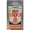 Image 1 : OIL TIN : Texaco Solvex (11"H x 6-1/4"W x 4-1/4"D) (SEE PICS!)