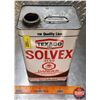 Image 7 : OIL TIN : Texaco Solvex (11"H x 6-1/4"W x 4-1/4"D) (SEE PICS!)
